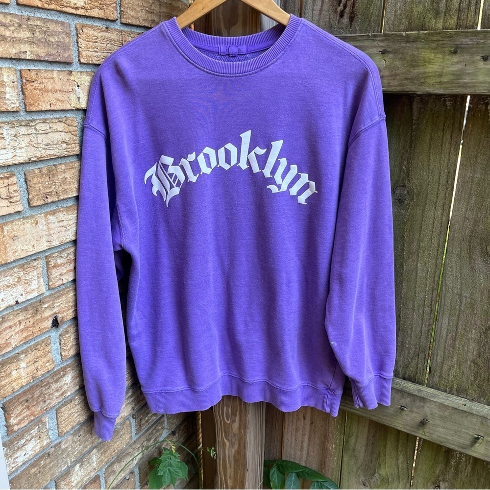 Garage Dark Lavender Oversized Brooklyn Sweatshirt